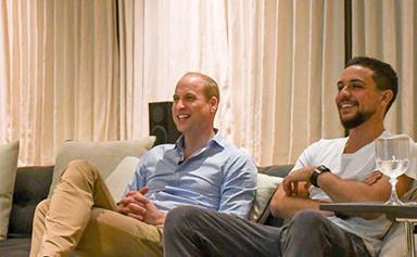 He may be on an official royal tour but Prince William found time to watch England in the world cup!