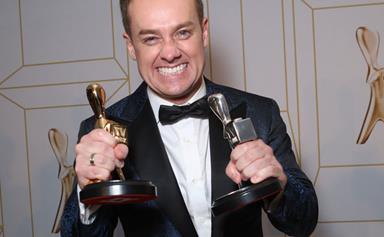 Grant Denyer wins the Gold Logie at the TV WEEK Logies - and chokes up during his speech