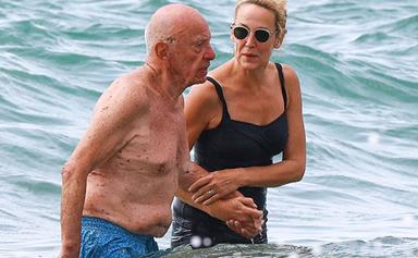 EXCLUSIVE PICS: Rupert Murdoch and Jerry Hall hit the beach