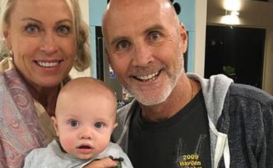 Lisa Curry reunites with ex-husband Grant Kenny as they bond with their grandson