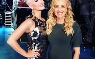 Carrie Bickmore and Katy Perry