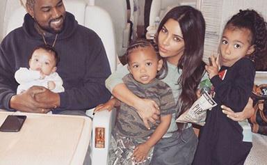 Kim Kardashian and Kanye West's baby boy joy