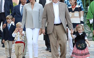 Monaco’s adorable royal twins Prince Jacques and Princess Gabriella steal the show!