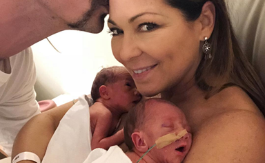 Congratulations! Tania Zaetta gives birth to twins at 48