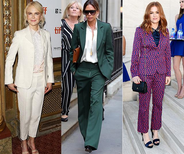 The Pantsuit: Why celebrity mums are embracing the trend
