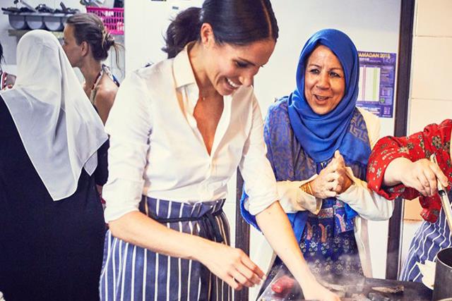 Duchess Meghan dons her apron for new charity cookbook