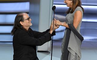The surprise on-stage proposal that just woke up the Emmys!