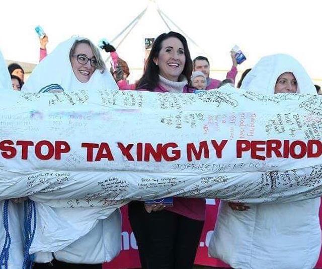 Rochelle was one of the key figures in the fight against the tampon tax. *(Image: Instagram @sharethedignityaustralia)*