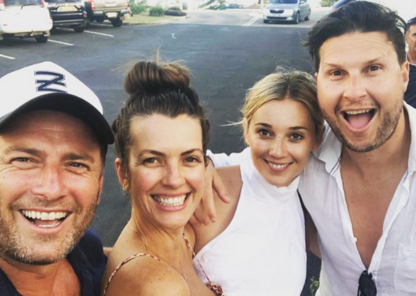 Karl Stefanovic and Jasmine Yarbrough share happy snaps from their Yamba holiday