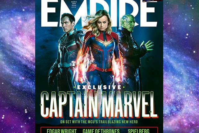 Captain Marvel, Marvel, Empire, Brie Larson, Samuel L Jackson