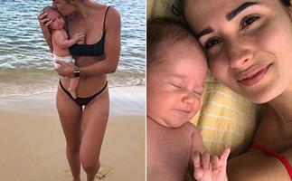 EXCLUSIVE: Stunning new mum Sarah Boulazeris's VERY simple post-pregnancy fitness hack