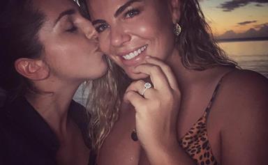 Congratulations to the happy couple! Fiona Falkiner engaged to her gorgeous girlfriend