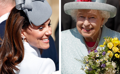 A royally good Easter! Duchess Catherine, Prince William and Prince Harry join the Queen for birthday service