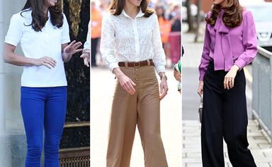 Kate Middleton's best style moments in pants, from wide-legged glory days to skinny jean dreams