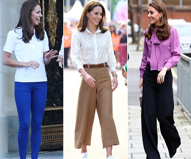 Kate Middleton's best style moments in pants, from wide-legged glory days to skinny jean dreams