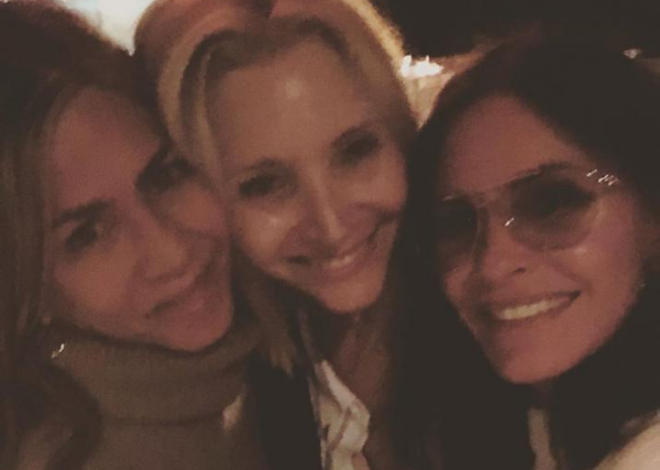 The one where Friends' Lisa Kudrow, Jennifer Aniston and Courteney Cox had an ACTUAL girls night