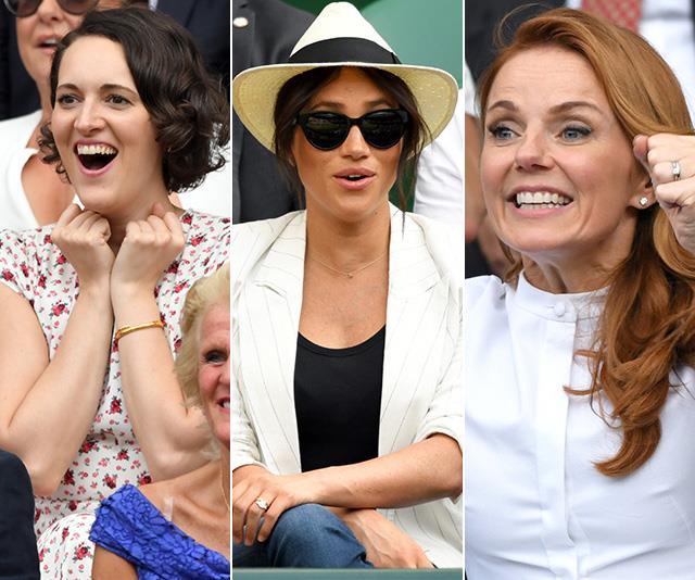 All the celebrities who are most definitely not keeping calm and carrying on at Wimbledon 2019