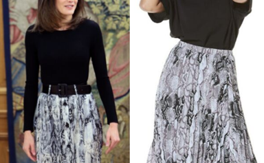 We found a $25 copy of Queen Letizia's stunning on-trend outfit
