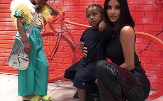 Kim Kardashian's latest photos of her kids reveal their sassy side