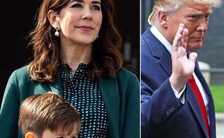 President Trump's "surprise" for Crown Princess Mary and her family