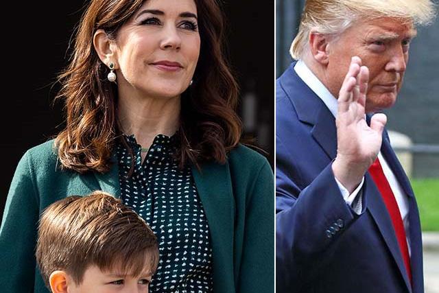 President Trump's "surprise" for Crown Princess Mary and her family