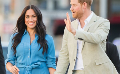 Prince Harry and Duchess Meghan Markle talk about Archie's first day in South Africa