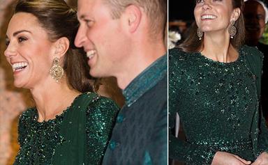 Duchess Catherine literally glitters as she and Wills step out for glamorous evening in Pakistan