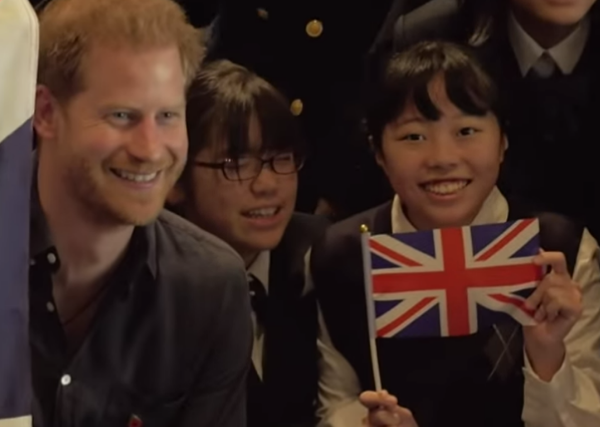 Prince Harry's cheeky response to a schoolgirl who called him "handsome"