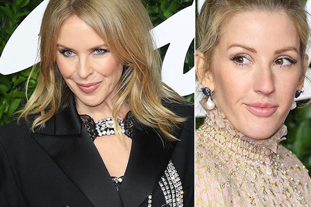 Kylie Minogue and Ellie Goulding steal the show with their unexpected (and unique!) ensembles at the 2019 Fashion Awards
