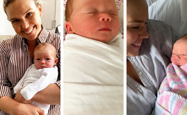 The cutest photos of Sunrise newsreader Edwina Bartholomew's adorable newborn baby