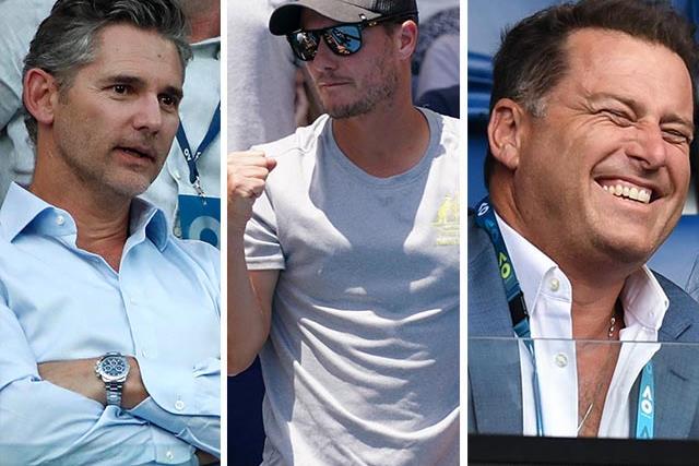 Serving up the stars: All the celebs biting their nails through the 2020 Aussie Open