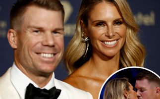 Candice and David Warner's emotional tributes to each other at glamorous awards show