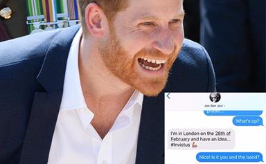 Prince Harry and Bon Jovi's text messages revealed in hilarious exchange