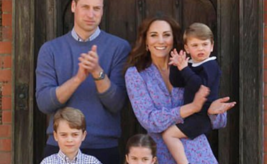 Prince William, Duchess Catherine & their children make surprise appearance in matching blue outfits for a televised sketch