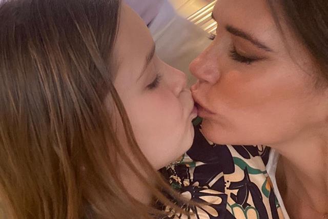Victoria Beckham's latest photo of Harper Seven features an unexpected hack for parents home-schooling their kids