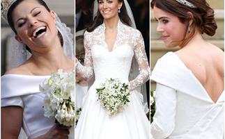 Sleeves, boat necks and instant cult followings: The best royal wedding dresses in history