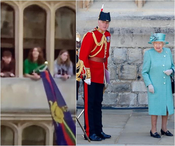Due to the pandemic, Trooping the Colour was a much smaller parade took place at Windsor Castle in 2020. Several members of the castle staff and groundsmen were also spotted watching the parade take place from the windows!