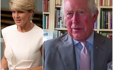 Prince Charles teams up with Julie Bishop as he addresses hard-hit communities across Australia in a stirring new video message