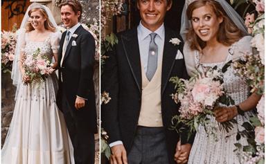 FIRST PHOTOS: Princess Beatrice wore a gorgeous vintage gown belonging to Queen Elizabeth for her private wedding