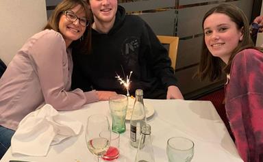 Jackson Stefanovic rings in his milestone birthday with proud mum Cassandra Thorburn by his side