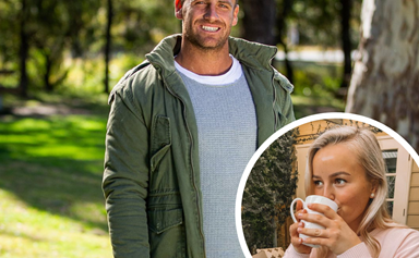 Bachelorette front-runner Frazer Neate has been spotted messaging another woman ahead of the finale