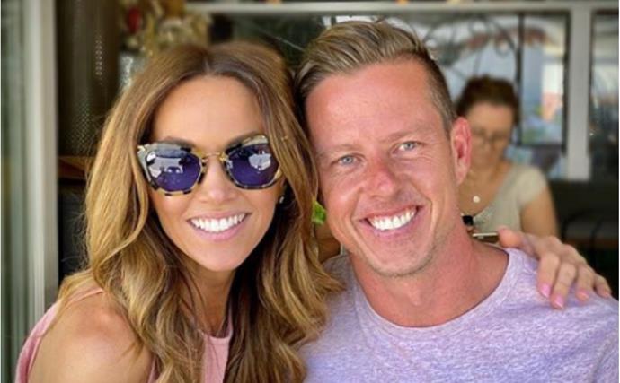 Kyly Clarke and her new beau James Courtney share pics from their first big getaway together - and they've made themselves a couple name
