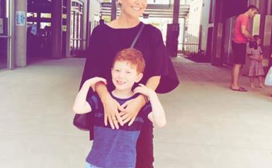 He's all grown up! Home And Away star Emily Symons prepares for her son Henry to start school next year