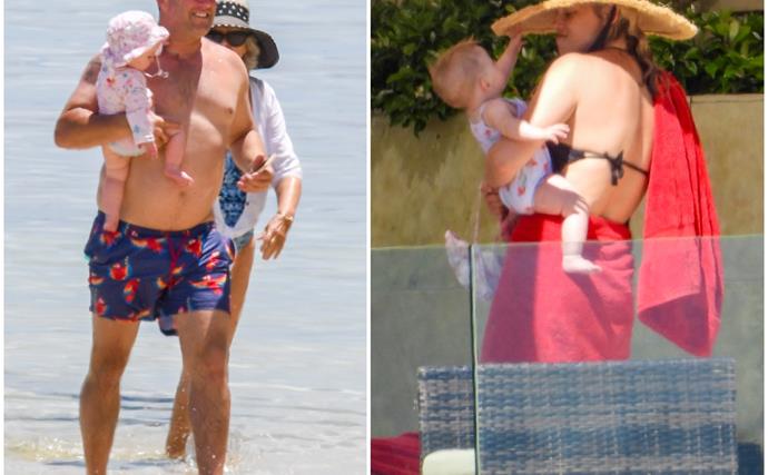 Sun, sand and Stefanovics! Karl & Jasmine share a special beach vacay with their seven-month-old baby daughter, Harper