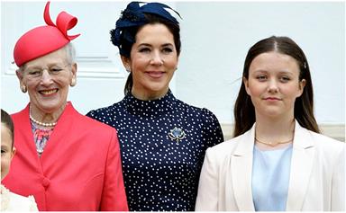 Crown Princess Mary's eldest daughter is just like her fashionable mum in a glorious cream-on-cream ensemble