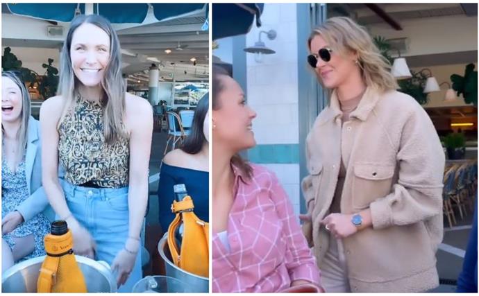 Laura Byrne and Brittany Hockley just gate-crashed a fan meetup and the reaction is the purest thing you'll see today