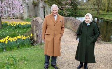 Rare new photo of The Queen and Prince Charles from right before Prince Philip's death emerges