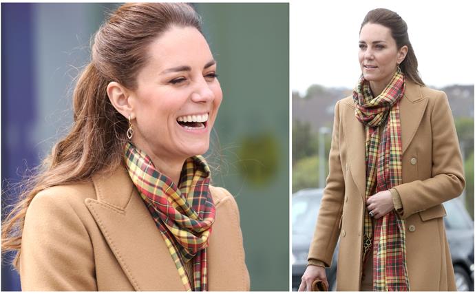 Duchess Catherine makes a case for camel tones before a quick outfit change during her Scotland tour