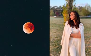 These awestruck Aussie celebs' hearts were totally eclipsed during last night's lunar phenomenon