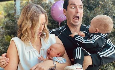 Sylvia Jeffreys and Peter Stefanovic ring in a very exciting family milestone with their newborn son Henry